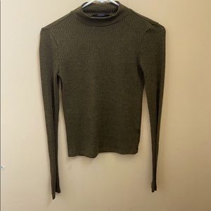 Forever 21 Green Turtle Neck